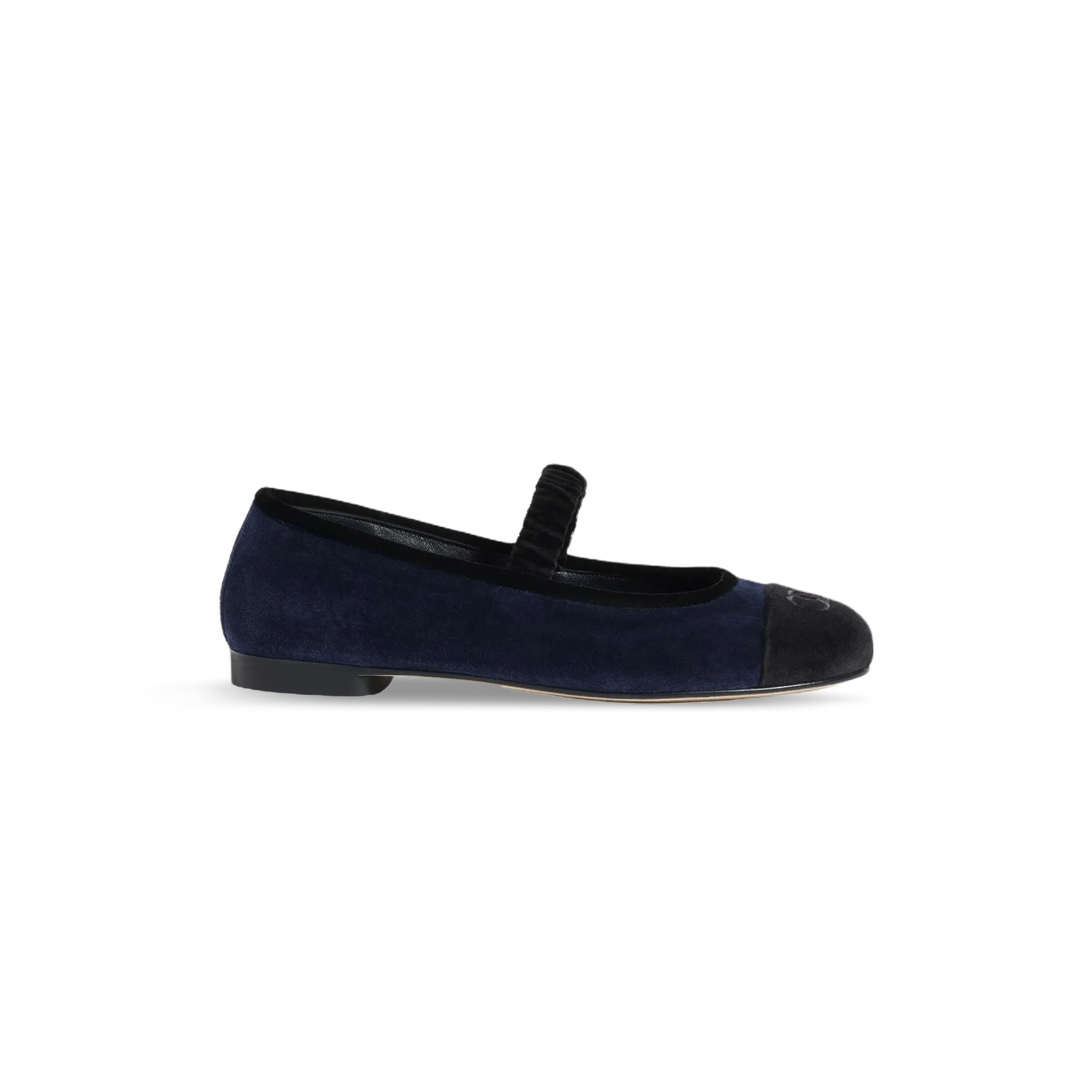 CHANEL MARY JANES VELENT NAVY BLUE ‎G46542